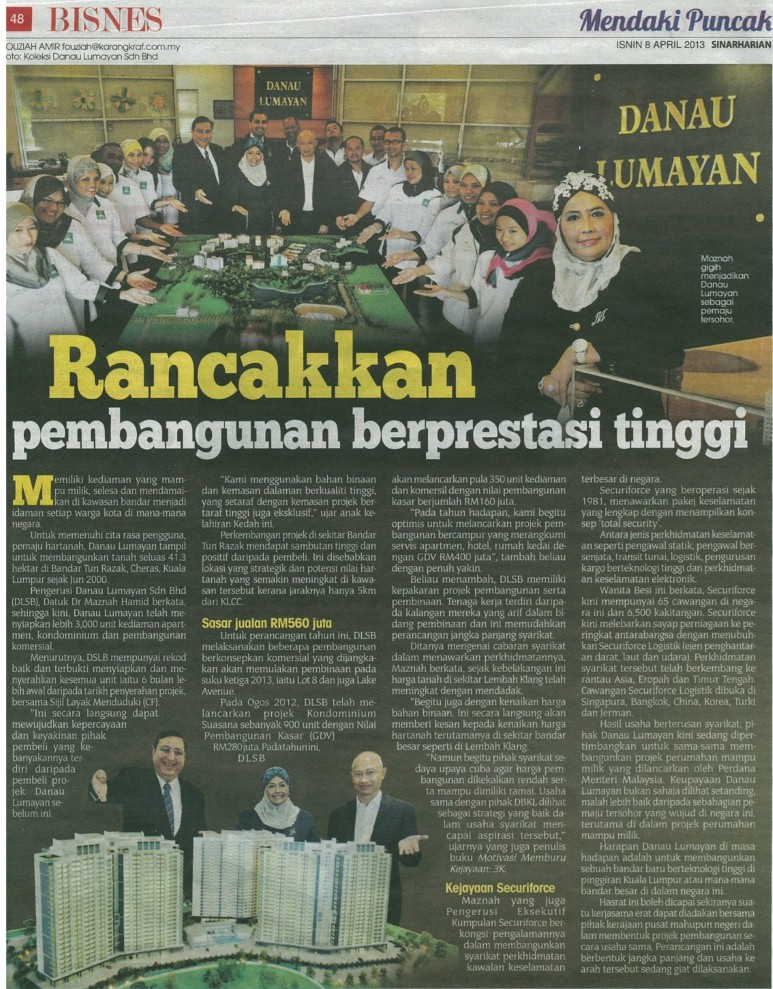 Sinar Harian- Rancakan Pembangunan Berprestasi Tinggi