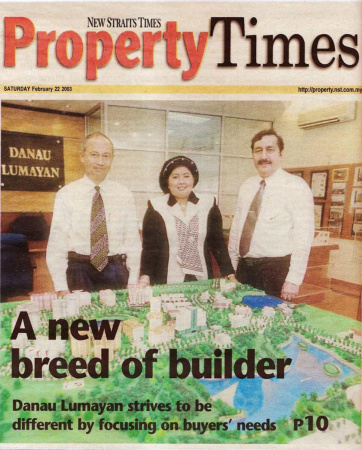 News Straits Times - Property Times "Aiming for the spotlights"